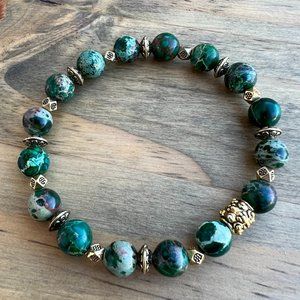Green Imperial Jasper Crystal Bracelet